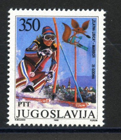 1988 - JUGOSLAVIA - LOTTO/38434 - COMPETIZIONE DI SCI - NUOVO