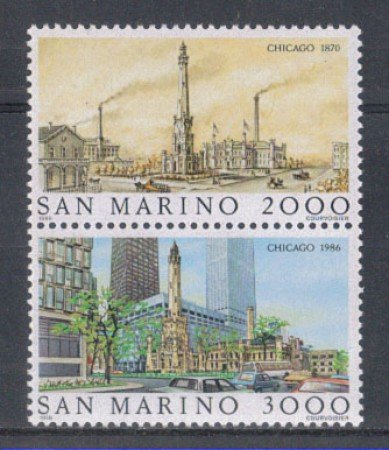 1986 - LOTTO/8064 - SAN MARINO - AMERIPEX 86 COPPIA - NUOVI
