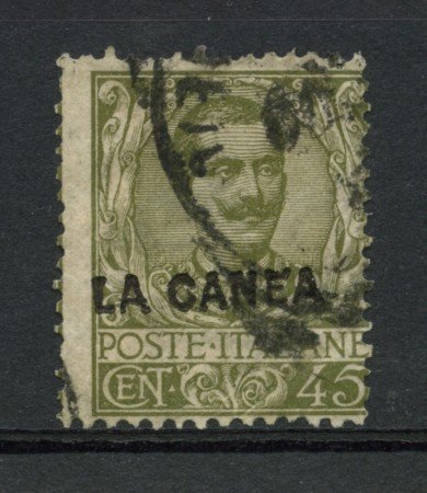 LA CANEA - 1905 - LOTTO/13331 - 45c. OLIVA VITT. EMANUELE - USATO