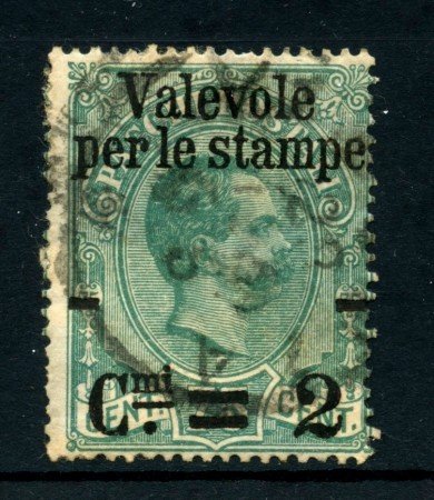1890 - REGNO - 2cent. su 75c. VERDE - PACCHI SOPRASTAMPATI - USATO - LOTTO/26437