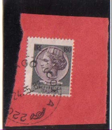 1971 - LOTTO/6550UV -  REPUBBLICA - 180 LIRE SIRACUSANA VARIETA'