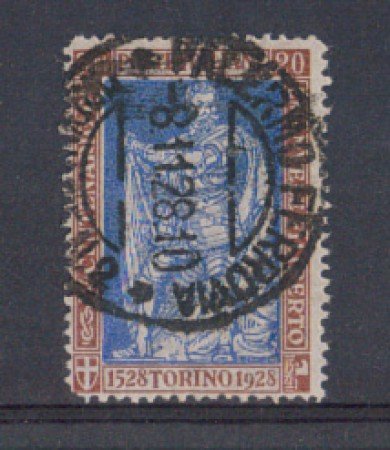1928 - LOTTO/REG230UB - REGNO - 20c. E. FILIBERTO  D.13 - USATO