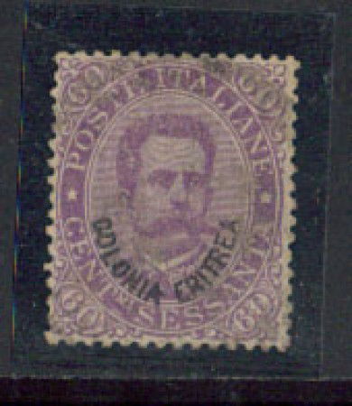 1893 - LOTTO/ERIT9U - ERITREA - 60c. VIOLETTO - USATO