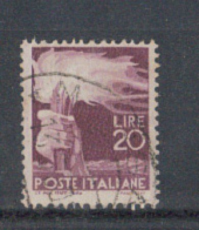 1945 - LOTTO/6002U - REPUBBLICA - 20 LIRE DEMOCRATICA USATO