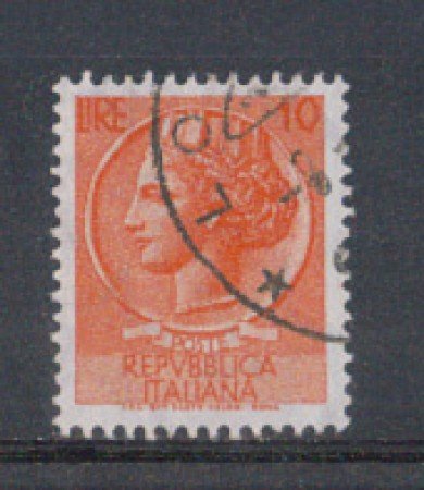 1955 - LOTTO/6265U - REPUBBLICA - 10 L. SIRACUSANA USATO