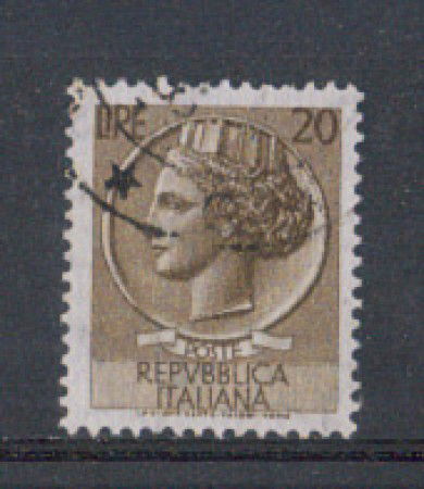 1955 - LOTTO/6269UV - REPUBBLICA - 20 L. SIRACUSANA CARTA VERGAT
