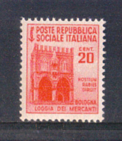 1944 - LOTTO/RSI504N - RSI - 20c. MONUMENTI DISTRUTTI - NUOVO