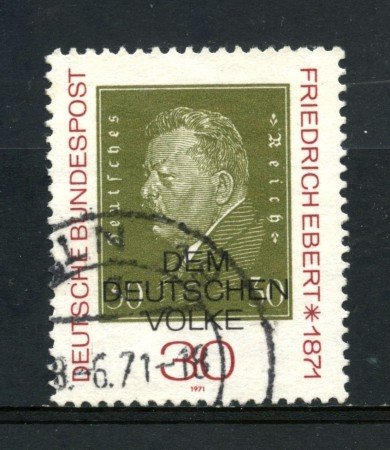 1971 - GERMANIA - PRESIDENTE EBERT - USATO - LOTTO/31042U