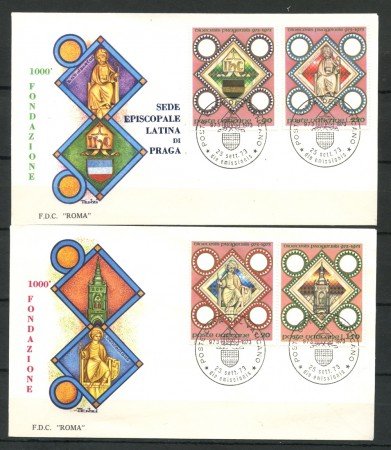 1973 - VATICANO - DIOCESI DI PRAGA - 2 BUSTE FDC ROMA - LOTTO/27571