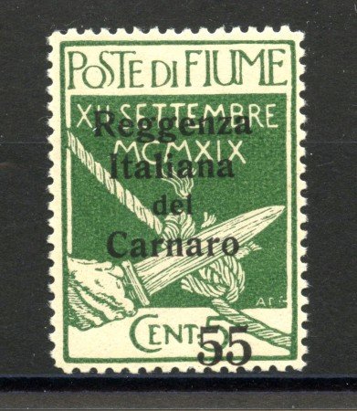 1920 - FIUME - LOTTO/39679 - 55 cent. POSTA MILITARE - T/L
