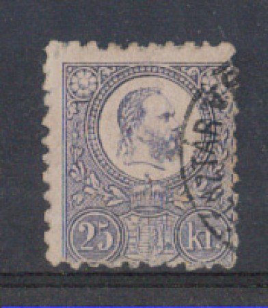 1871 - LOTTO/4816 - UNGHERIA - 25 Kr. VIOLETTO
