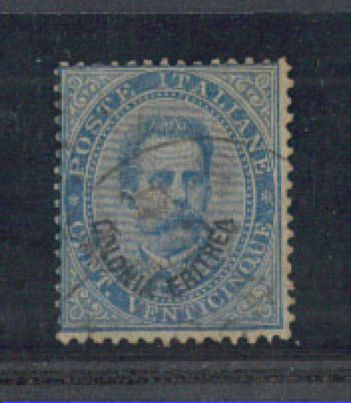 1893 - LOTTO/ERIT6U - ERITREA - 25c. AZZURRO - USATO