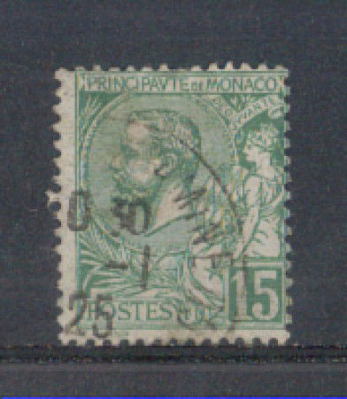 1920 - LOTTO/4954U - MONACO - 15c. VERDE - USATO