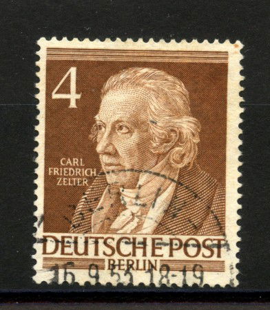 1952 - GERMANIA BERLINO - LOTTO/39923 - 4p.BERLINESI - ZELTER - USATO