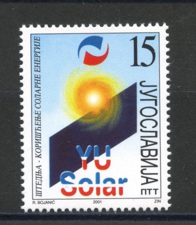 2001 - JUGOSLAVIA - ENERGIA SOLARE - NUOVO - LOTTO/35555