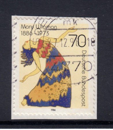 1986 - GERMANIA FEDERALE - MARIA WIGMAN - USATO - LOTTO/31342U