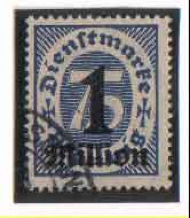 1923  - LOTTO/3825 - GERMANIA REICH - 1M. SU 75p. SERVIZIO