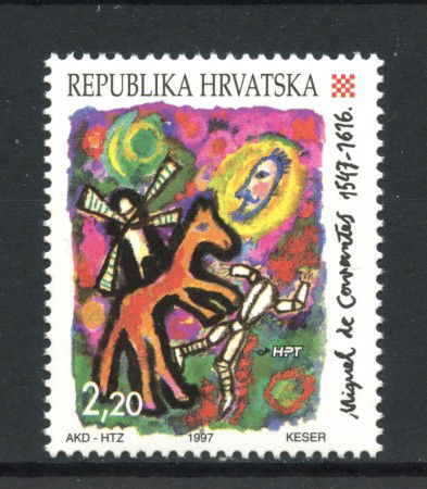 1997 - CROAZIA - ANNIVERSARIO DELLA NASCITA DI M. CERVANTES - LOTTO/32805