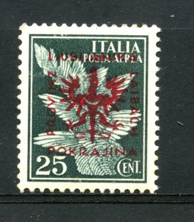 1944 - JUGOSLAVIA OCC. TEDESCA - LOTTO/38147 - 25cent. POSTA AEREA - NUOVO