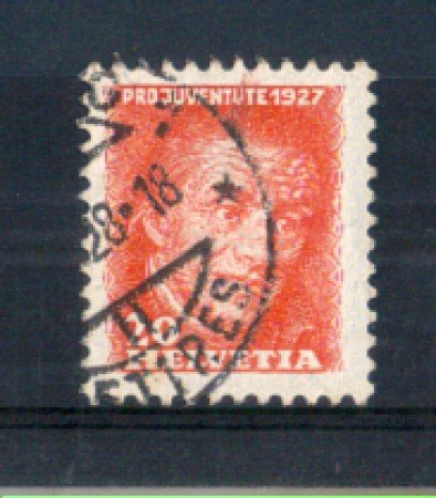 1927 - LOTTO/SVI228U - SVIZZERA - 20+10c. PRO JUVENTUTE - USATO