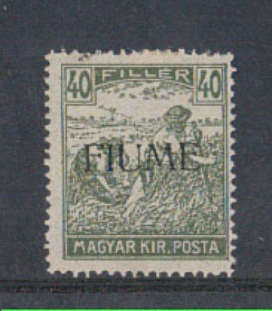 1918 - LOTTO/4105 - FIUME - 40 FILLER SOPRASTAMPATO