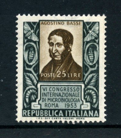 1953 - LOTTO/6219 - REPUBBLICA - MICROBIOLOGIA  A. BASSI - NUOVO