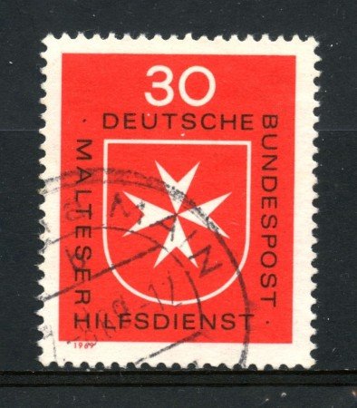 1969 - GERMANIA FEDERALE - 30p. ORDINE DI MALTA - USATO - LOTTO/30965U