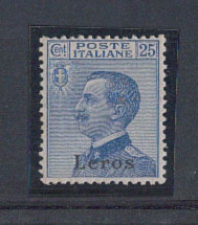 EGEO/LERO - 1912  - LOTTO/4484 - 25c. AZZURRO - T/L