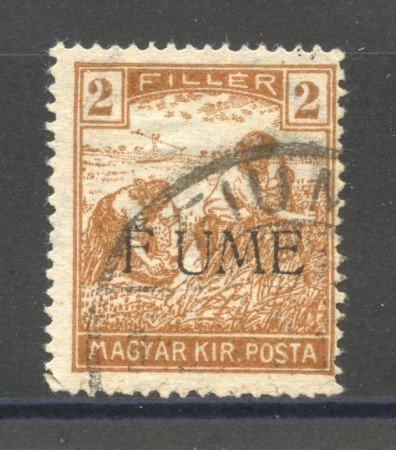 1918 - FIUME - LOTTO/39747 - 2 F. BRUNO - USATO - VARIETA'