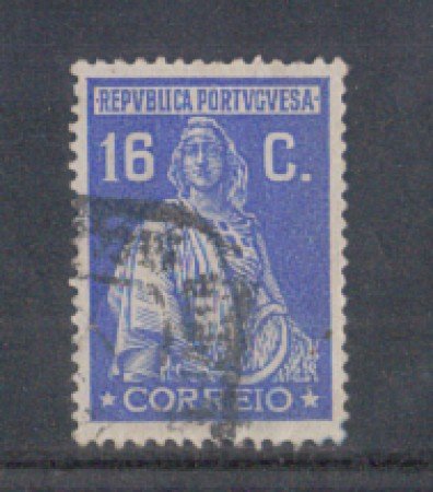 1926 - LOTTO/9679HU - PORTOGALLO - 16c. OLTREMARE - USATO