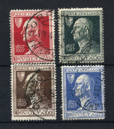 1927 - REGNO - LOTTO/43258 - ALESSANDRO VOLTA 4v. USATI
