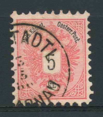 1883 - LOTTO/14171 - AUSTRIA - 5 Kr. ROSA - USATO