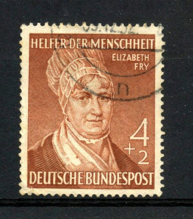 1952 - GERMANIA - LOTTO/43249 - 4+2p. BENEFICENZA - USATO