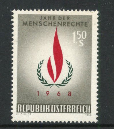 1968 - AUSTRIA - LOTTO/42567 - DIRITTI DELL'UOMO - NUOVO