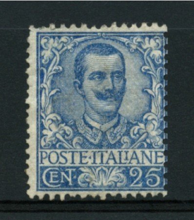 1901 - LOTTO/11617 - REGNO - 25c. AZZURRO FLOREALE - LING.