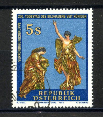 1992 - AUSTRIA - VEIT KONIGER - USATO - LOTTO/39648
