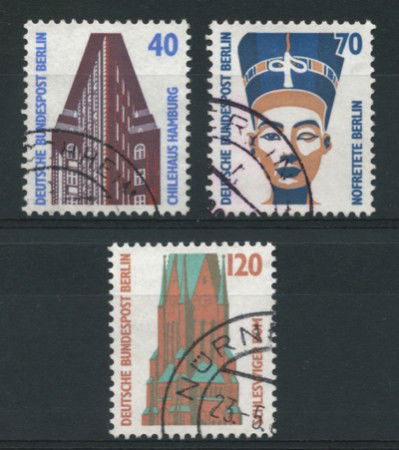 1988 - LOTTO/12630 - BERLINO - MONUMENTI CELEBRI 3v. - USATI