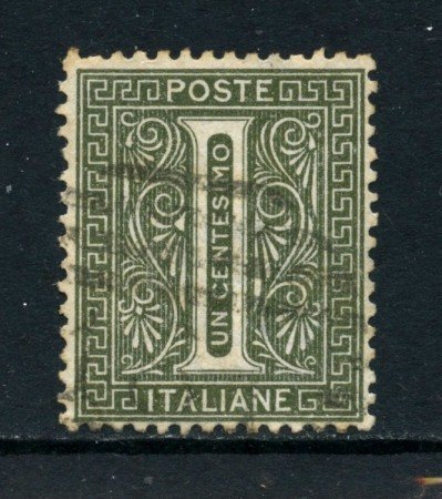 1863 - REGNO - 1 cent. TIRATURA DI TORINO - USATO - LOTTO/26391