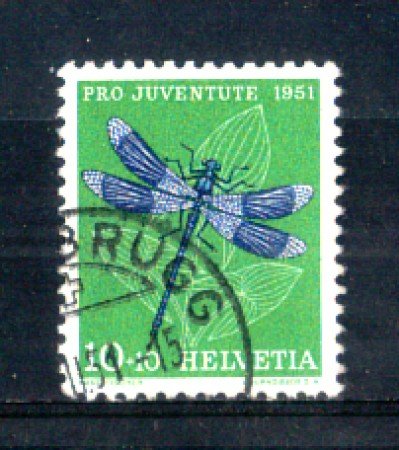 1951 - LOTTO/SVI513U - SVIZZERA - 10+10c. PRO JUVENTUTE - USATO