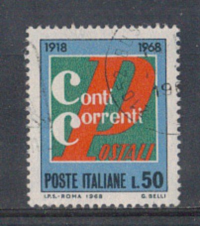 1968 - LOTTO/6511U - REPUBBLICA - CONTI CORRENTI USATO