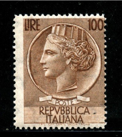 1955 - REPUBBLICA - 100 LIRE SIRACUSANA - LING. - LOTTO/29579