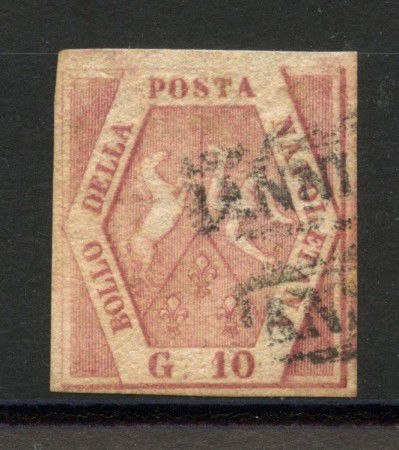 1858 - REGNO DI NAPOLI - LOTTO/40228 - 10 Grana CARMINIO ROSA - USATO