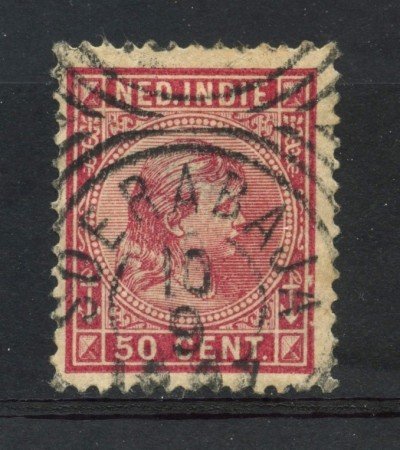 1891 - INDIE OLANDESI - 50c. CARMINIO - USATO - LOTTO/28771