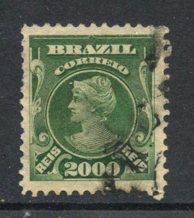 1906 - BRASILE - 2000r. VERDE - USATO - LOTTO/28849