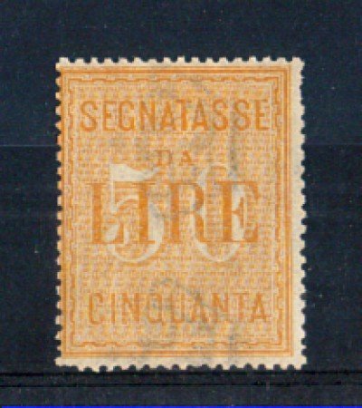 1903 - LOTTO/REGT31L - REGNO - 50 LIRE GIALLO SEGNATASSE - LING.