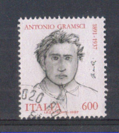 1987 - LOTTO/6871U - REPUBBLICA - ANTONIO GRAMSCI USATO