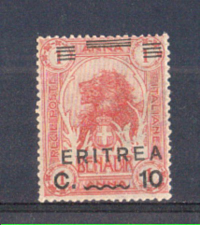 1922 - LOTTO/ERIT56L - ERITREA - 10c. SU 1 ANNA - LING.