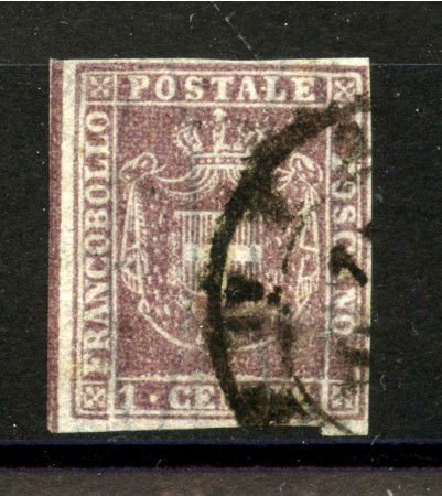 1860 - TOSCANA - LOTTO/40286 - 1 cent.  VIOLETTO BRUNO - GOVERNO PROVV. - USATO
