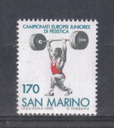 1980 - LOTTO/8009 - SAN MARINO - SOLLEVAMENTO PESI