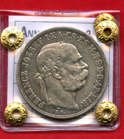 1908 - UNGHERIA - LOTTO/M47535 - 5 CORONE ARGENTO FRANCESCO GIUSEPPE